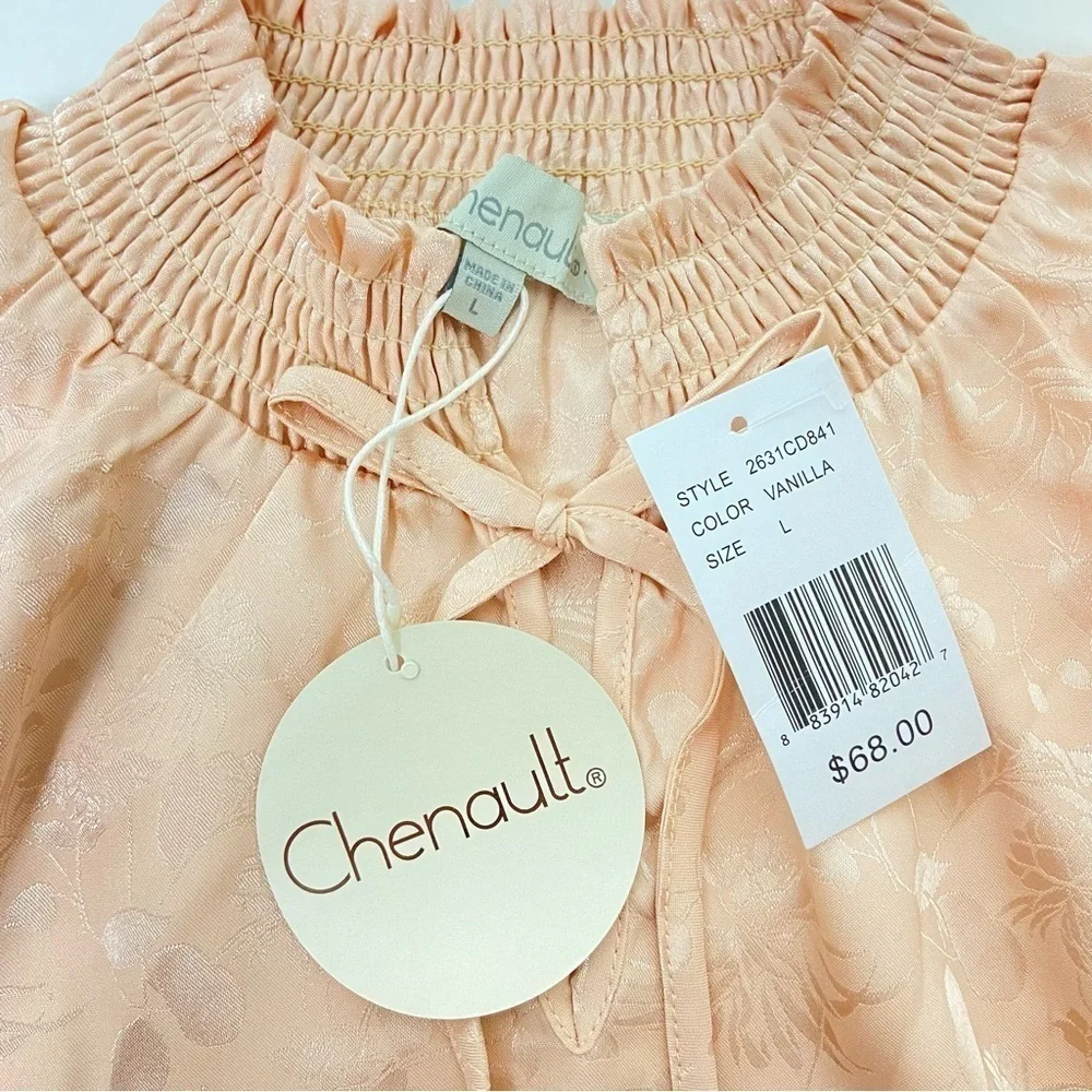 Chenault smocked tie